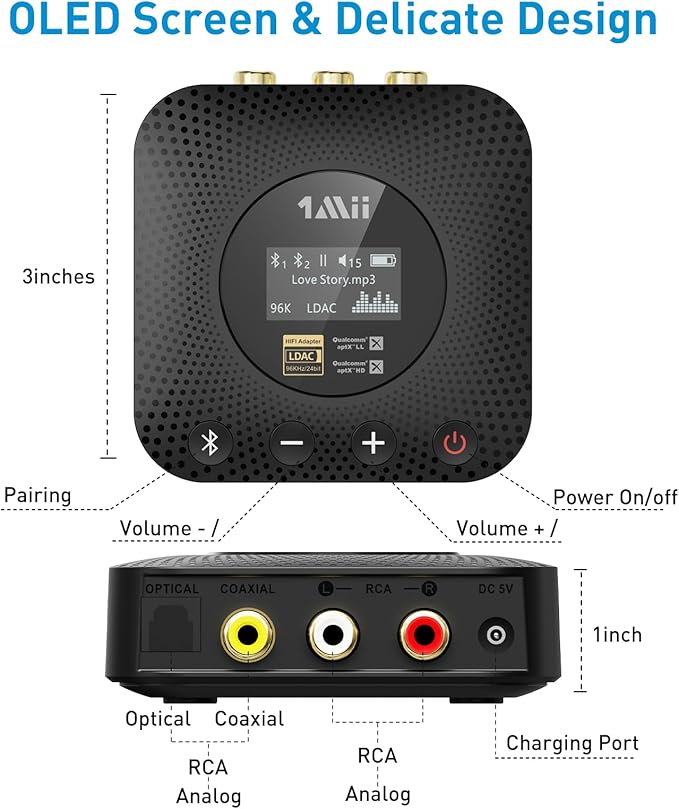 1Mii B06HD+ Hi-Res Bluetooth 5.1 Music Receiver - Image 6
