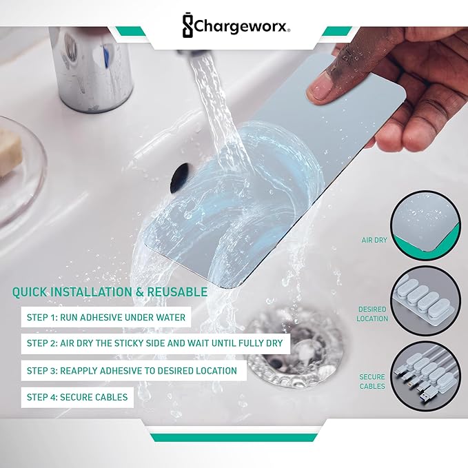Chargeworx Magnetic Cable Holder - Image 4