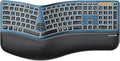 ProtoArc Backlit Bluetooth Ergonomic Keyboard, EK01 Plus Full Size Wireless by ProtoArc