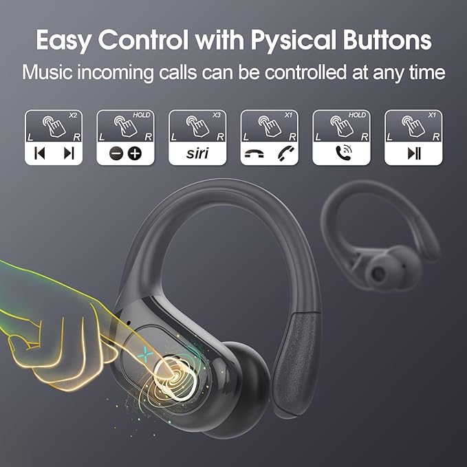 Wireless Earbuds 75hrs Bluetooth 5.4 Headphone Sport, 2025 Bluetooth Earbuds - Image 7