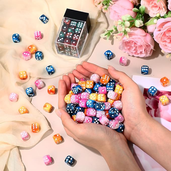 144 Pieces 12mm 6 Sided Mini Dice Set - Image 6