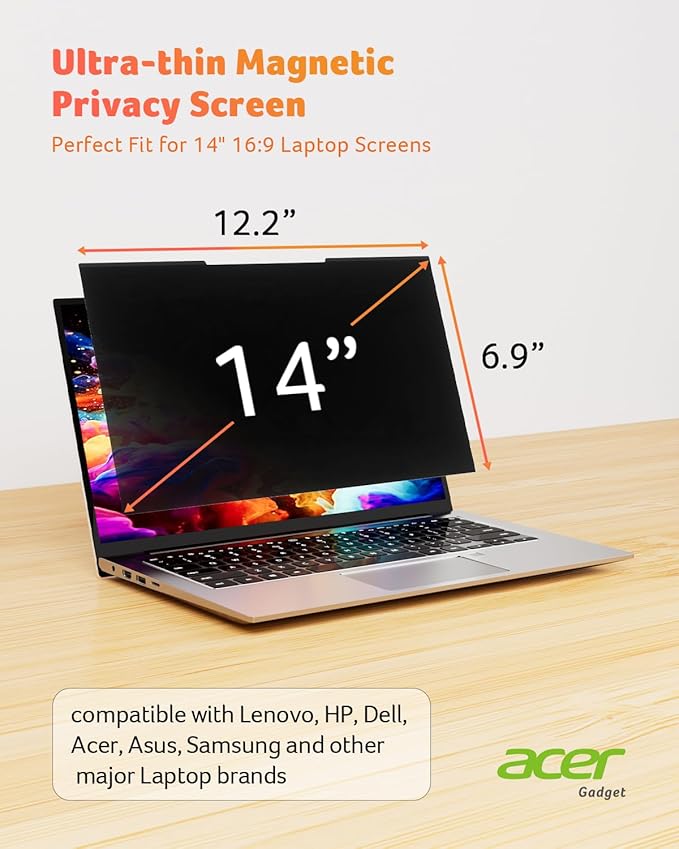 acer 2-Pack Laptop Privacy Screen - Image 6