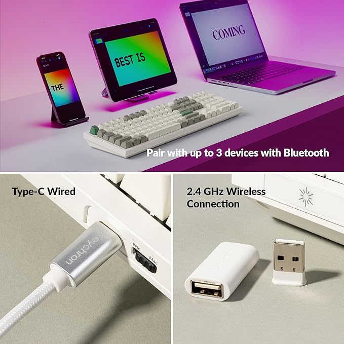 Keychron Q6 Max QMK/VIA Bluetooth Wireless /2.4 GHz/USB-C Wired Custom - Image 3