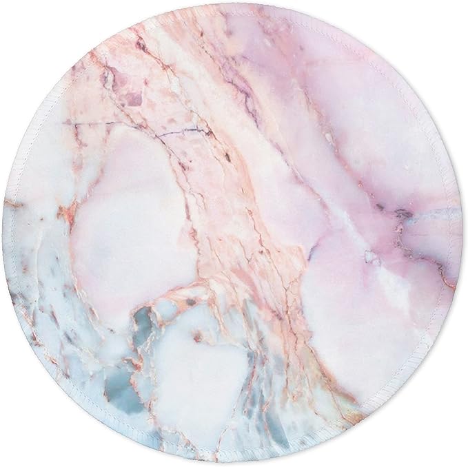 ITNRSIIET Marble Round Mouse Pad Pink Marble Customized Premium-Textured by +ITNRSIIET