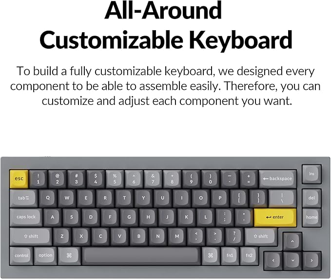 Keychron Q2 Wired Custom Mechanical Keyboard, QMK/VIA Programmable Macro - Image 4