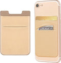 2 Pack Stick On Wallet Sleeve Cell Phone Dual Pocket Card Holder Double Pocket by OBVIS