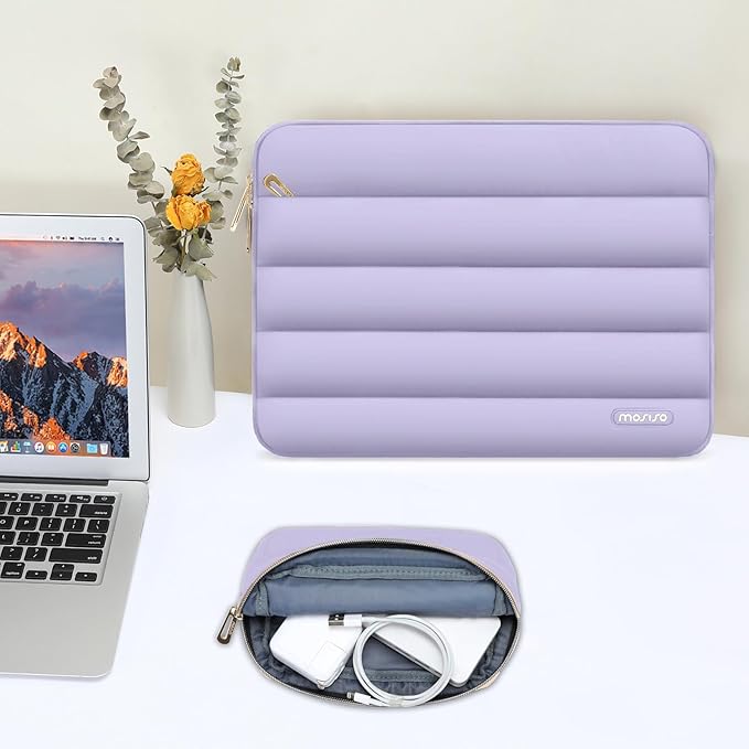 MOSISO 13.3 inch Laptop Case, 13-13.3 inch Puffy Laptop Sleeve Compatible - Image 5