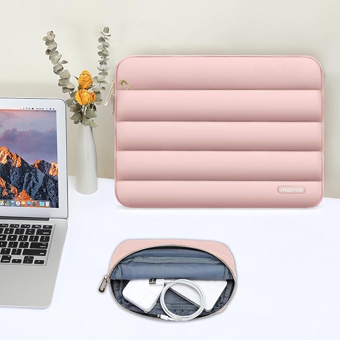 MOSISO 15-15.6 inch Laptop Case, 16 inch Puffy Laptop Sleeve Compatible - Image 5