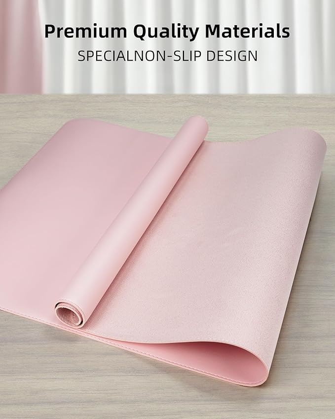 Leather Desk Pad Protector, Desk Mat, Large Mouse Pad, Non-Slip Desk Pad - Image 2