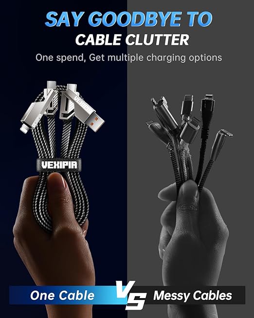 4-in-1 USB C Cable 100W 5FT Compatible - Image 3