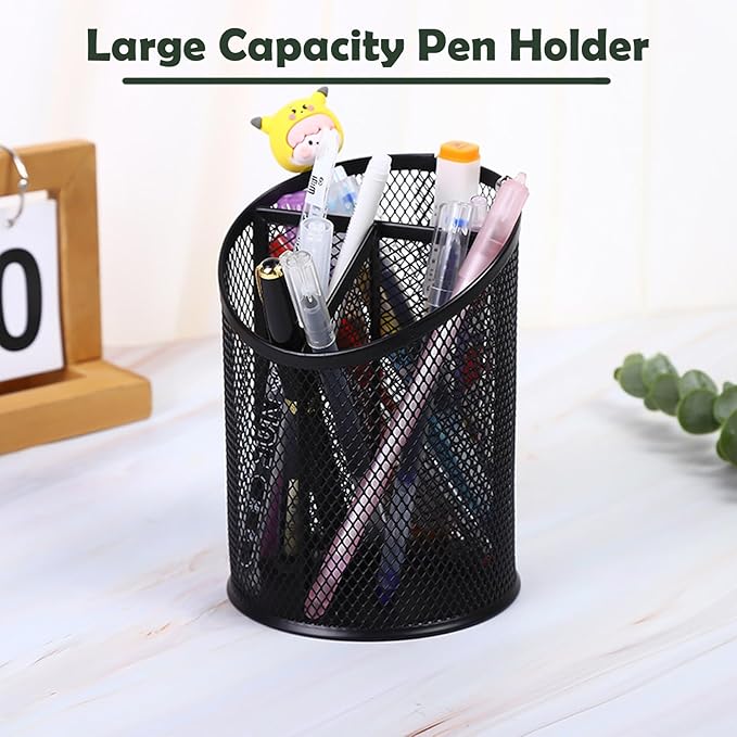2 Pack Mesh Pencil Holder Pen Cup - Image 5