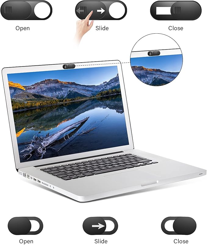 Laptop Camera Cover Slide, 12 Pack Webcam Cover, Phone Camera Cover, Ultra-Thin - Image 7
