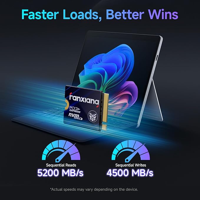 2TB M.2 2230 NVMe SSD, PCIe Gen 4x4 Speed up to 5200 MB/s, 2230 SSD Compatible - Image 2