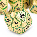 Metal DND Sci-fi Dice Set 7PCS Stripe Polyhedral Dice by OGCOPHEN