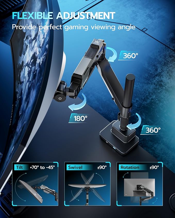 ARES WING Single Monitor Mount - Image 5