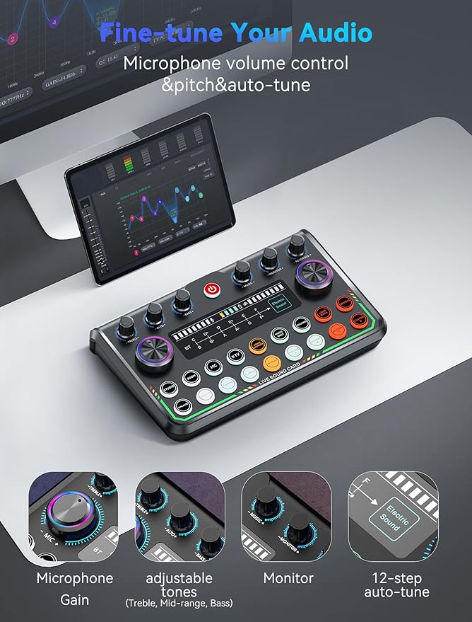 SINWE USB Audio Interface for Smartphone & PC: Plug-and-Play Live Sound Card - Image 6