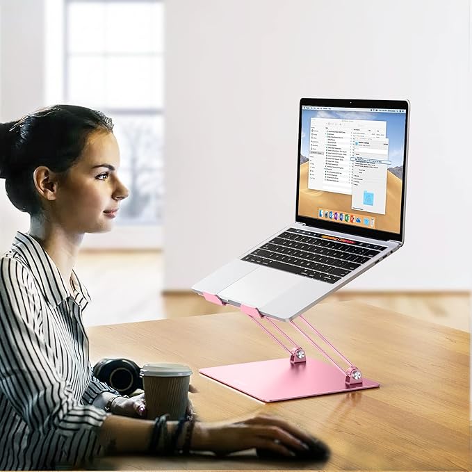 BESIGN LS10 Aluminum Laptop Stand, Ergonomic Adjustable Notebook Stand - Image 7