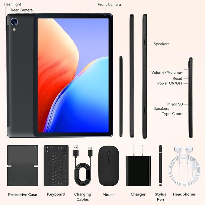 Tablet, 10.1" Android 15 Tablet - Image 8