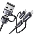 240W Multi Charging Cable, 4ft 6-in-1 USB C Cable Fast Charging Cords by USAMS