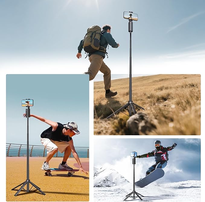 Auto Face Tracking Tripod, 360° Rotation Follows Your Movement, Phone Holder - Image 4