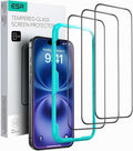 ESR 3 Pack for iPhone 16 / iPhone 15 Screen Protector, Full Coverage Tempered by ESR