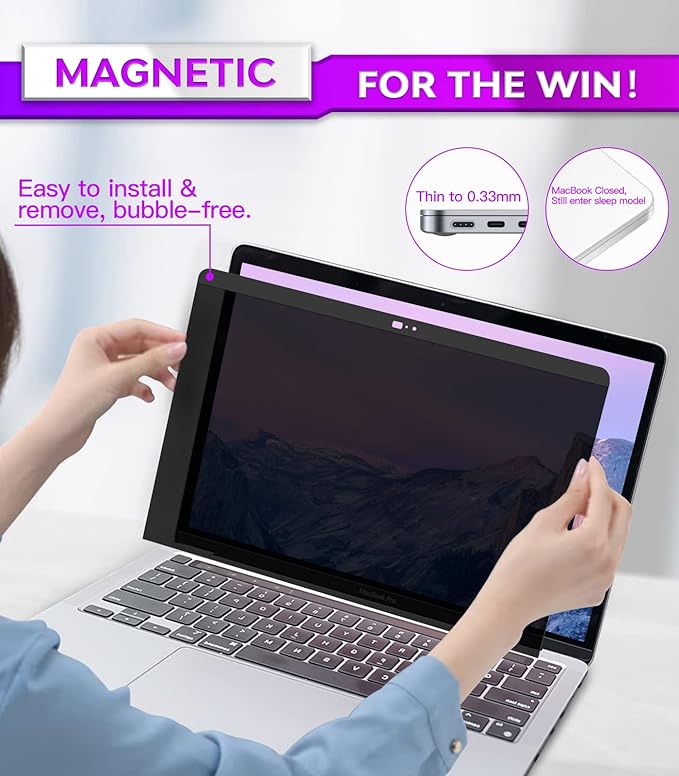PYS macbook air 13 inch privacy screen Compatible - Image 3
