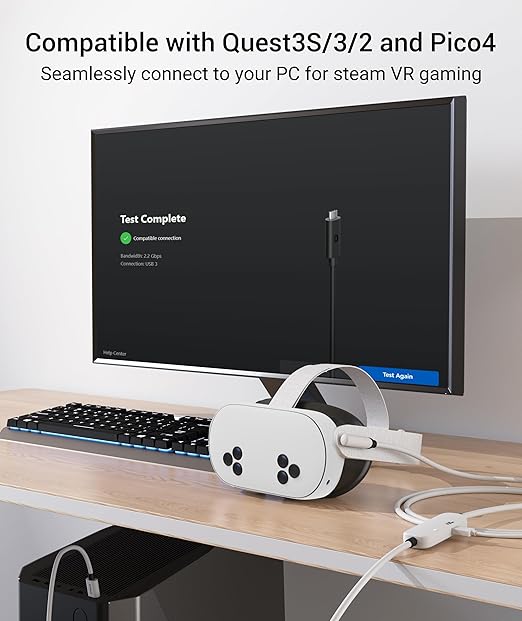 Syntech Link Cable with Charging 20FT Compatible with Oculus/Meta Quest 3S/3 - Image 4