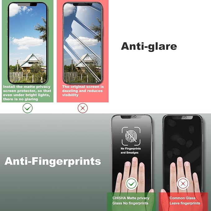 2 Pack Matte Privacy Screen Protector - Image 5