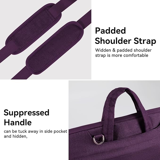 Voova Laptop Bag 15.6 Inch, Waterproof Computer Sleeve Carrying Case - Image 6