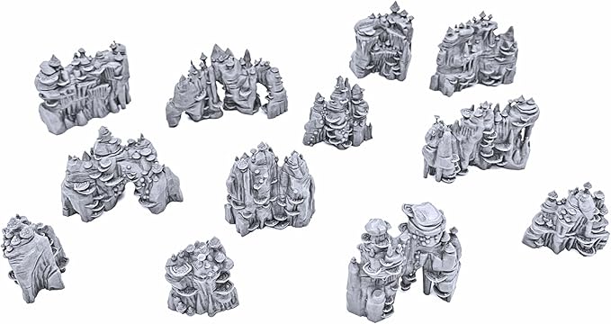 Shroom Grotto Walls by Printable Scenery, 3D Printed Tabletop RPG Scenery and by EnderToys