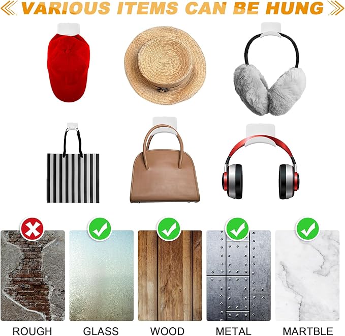 24 Pcs Headphone Wall Hangers Adhesive Gaming Headset Holder Hooks - Image 4