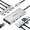 MCY USB C Hub, Laptop Docking Station Dual Monitor Single 8K, 10 in 1 Type-C by MCYDigtal