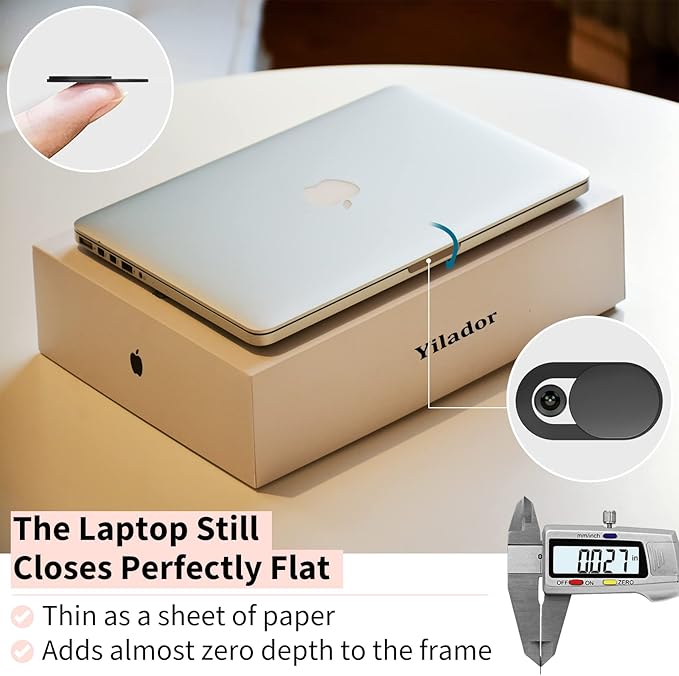 Webcam Cover, 0.03 inch Ultra Thin Laptop Camera Cover Slide - Image 3