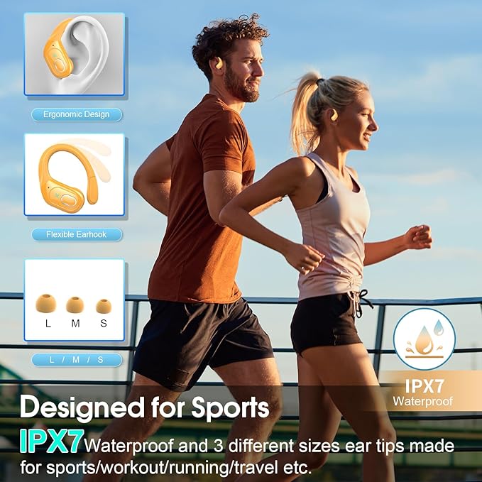 Wireless Earbuds 75hrs Bluetooth 5.4 Headphone Sport, 2025 Bluetooth Earbuds - Image 3