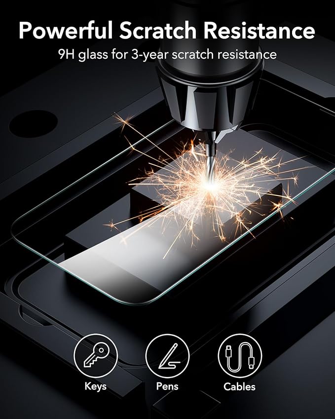ESR 3 Pack for iPhone 16 Pro Max Screen Protector, Tempered Glass Film - Image 7