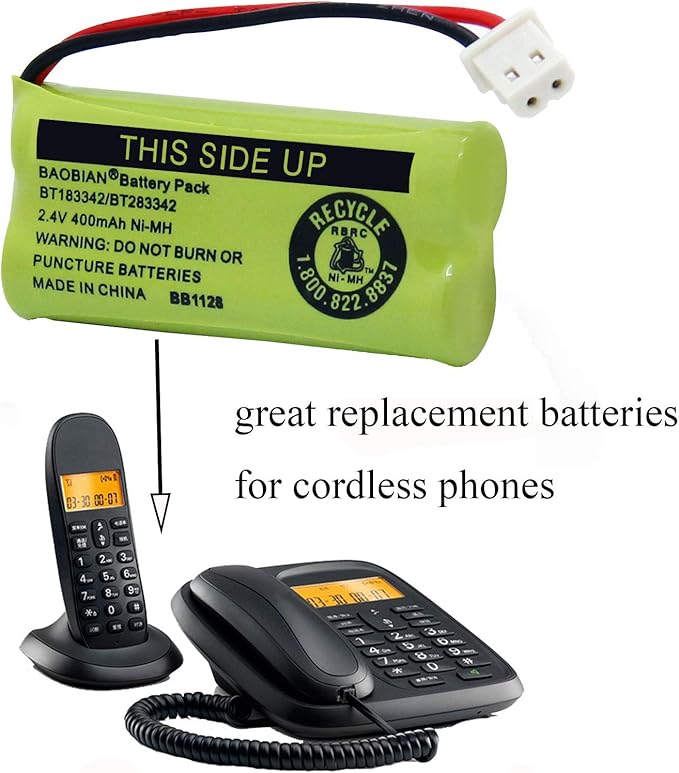 BT183342/BT283342 2.4V 400mAh Ni-Mh BT166342/BT266342 BT162342/BT262342 - Image 4