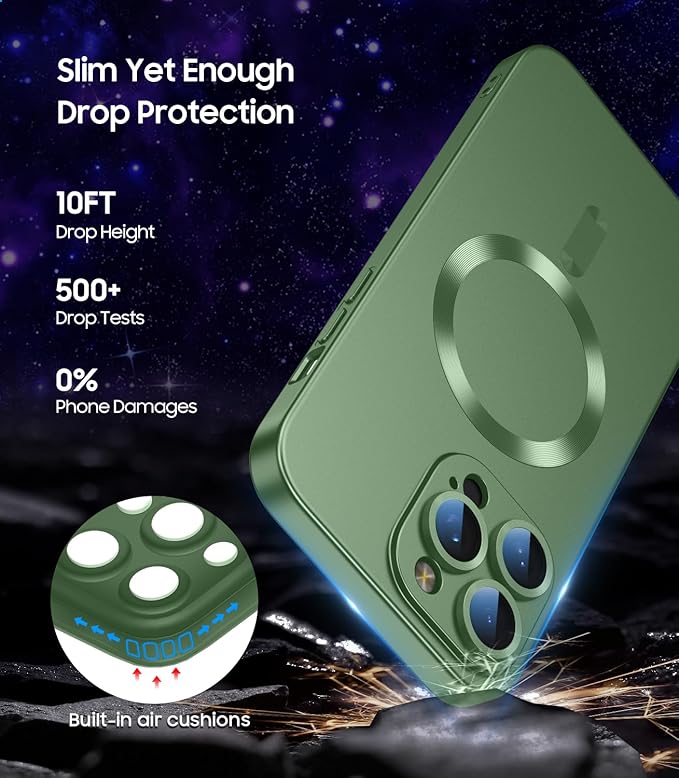 Magnetic for iPhone 16 Pro Max Case Slim Soft Silicone Bumper Shockproof - Image 5