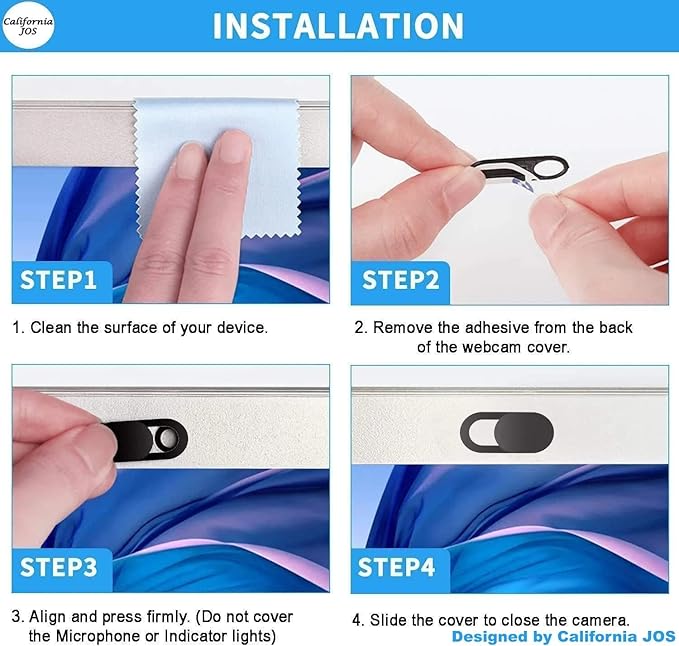 12 PCS Ultra-Thin Webcam Cover Slide - Image 3