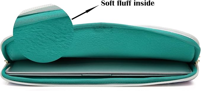 Canvaslove Rose Pattern Canvas Laptop Sleeve Case Bag - Image 3