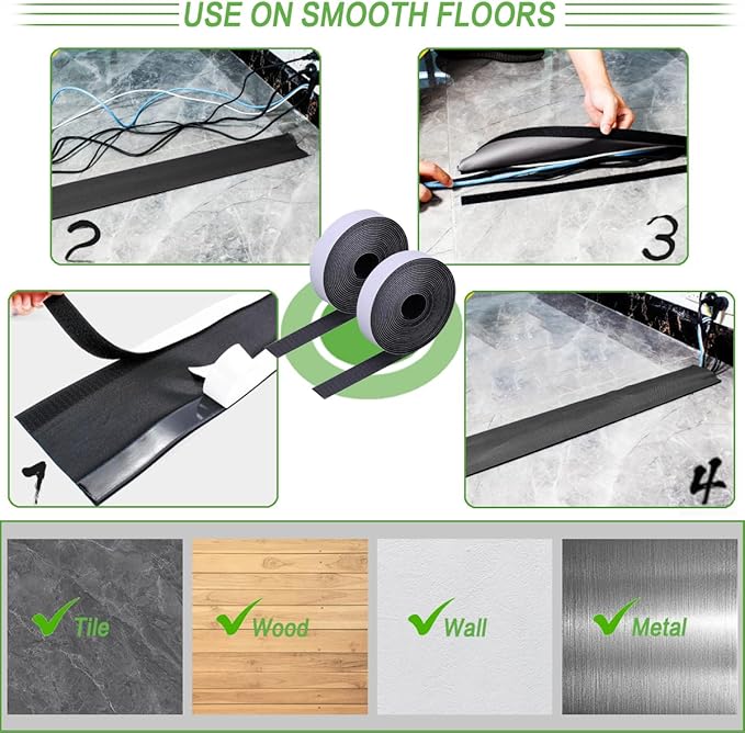 Floor Cable Covers - 10ft Oxford Fabric Cord Protector - Image 4