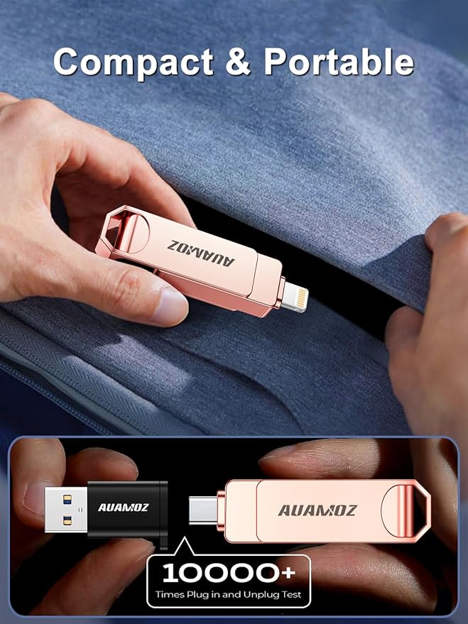 256GB Flash Drive Intended for iPhone, Memory Stick Storage Files Photos Videos - Image 8