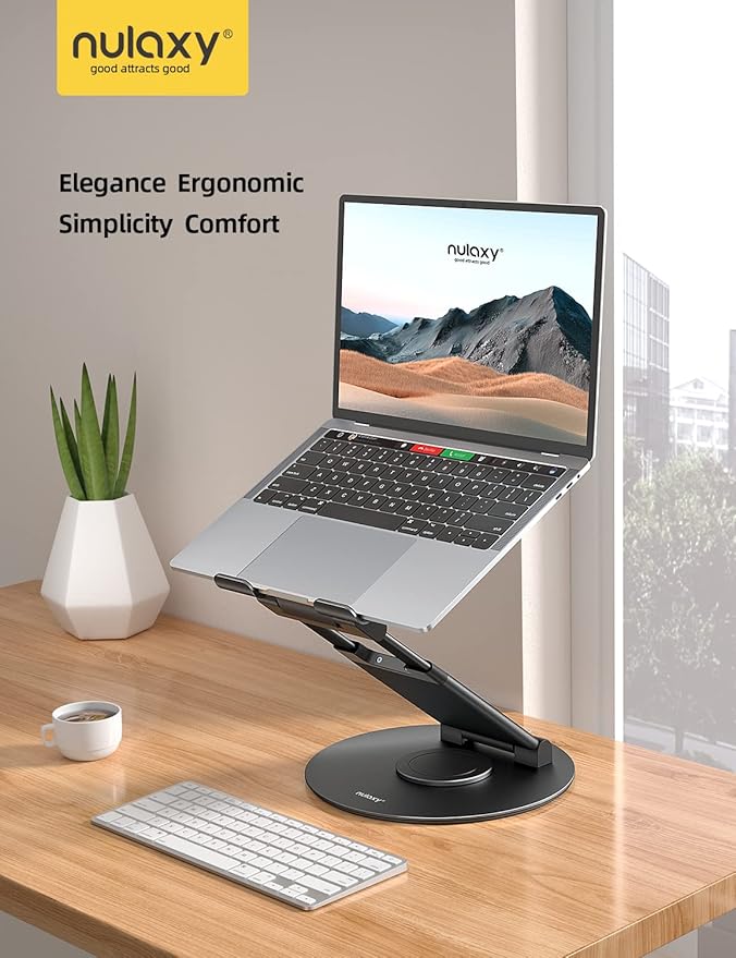 Nulaxy Telescopic 360 Rotating Laptop Stand - Image 7