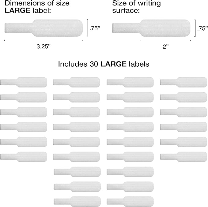 Cable Labels by Wrap-It Storage, Wire Labels, Cable Tags and Wire Tags - Image 2