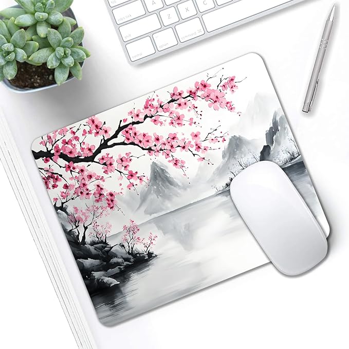 Mouse Pad, Cute Japanese Cherry Blossom Mouse Pads - Image 5