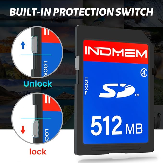 INDMEM SD Card 512MB, 10 Packs Class 4 512MB Flash Memory Card MLC Standard - Image 4