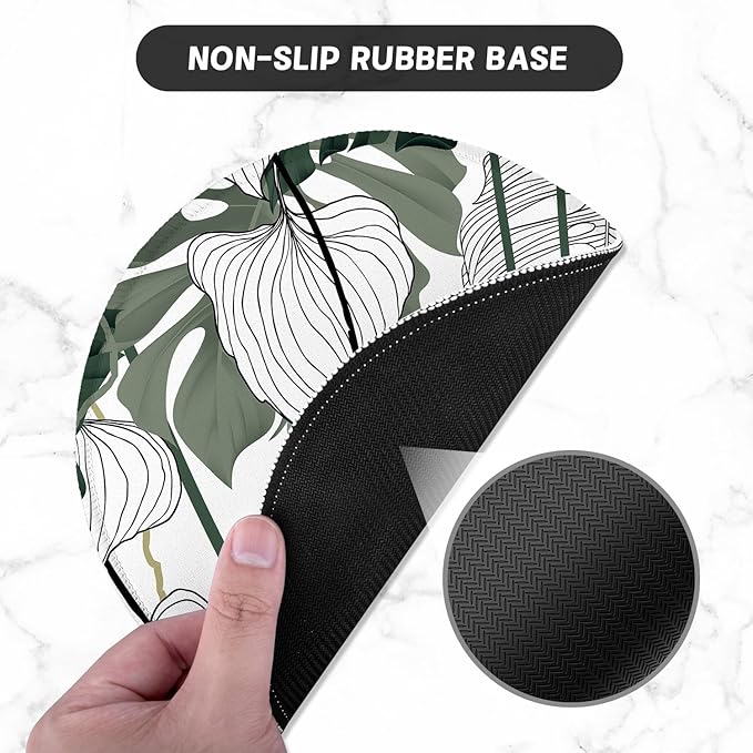 ITNRSIIET Round Mouse Pad with Stitched Edge Premium-Textured Waterproof - Image 3