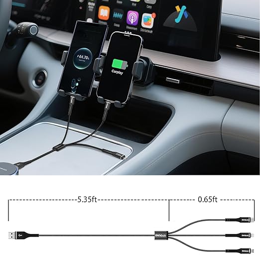 Multi Charging Cable 2Pack 6FT, 3 in 1 Charger Cable Braided Universal Phone - Image 7