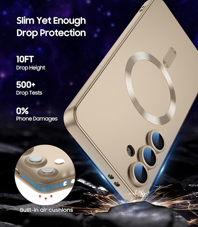 Magnetic for Samsung Galaxy S24 FE Case Slim Soft Silicone Bumper Shockproof - Image 5