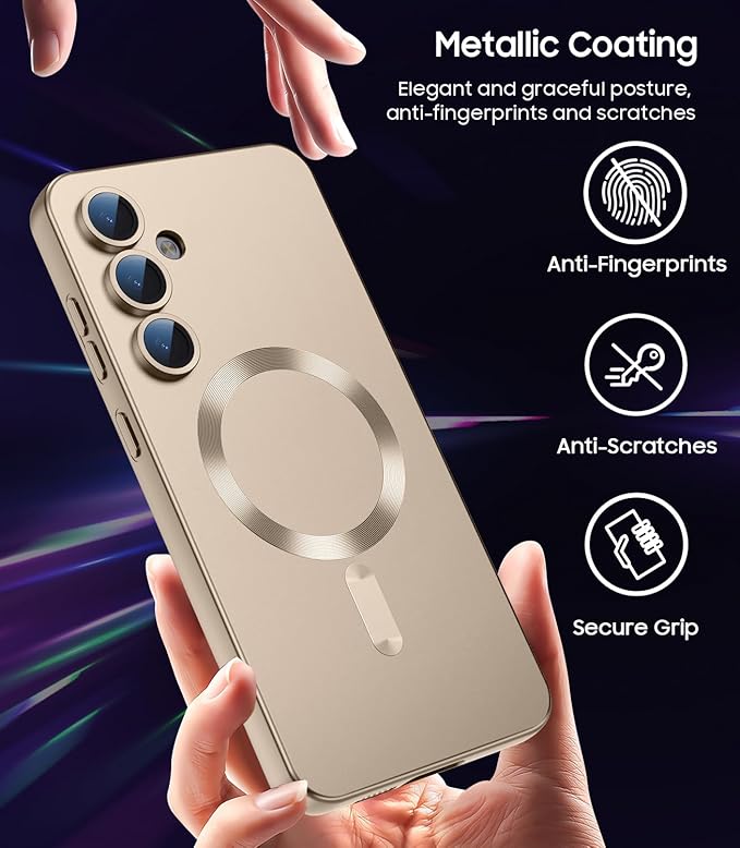 Magnetic for Samsung Galaxy S25 Plus Case Slim Soft Silicone Bumper Shockproof - Image 5