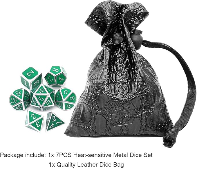 Haxtec Color Shifting Metal DND Dice Set Temperature Sensitive Polyhedral D&D - Image 7